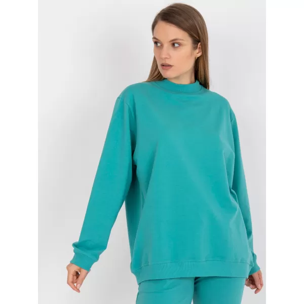  Dámska mikina BASIC FEEL GOOD AP-BL-A-R001 TURQUOISE 
