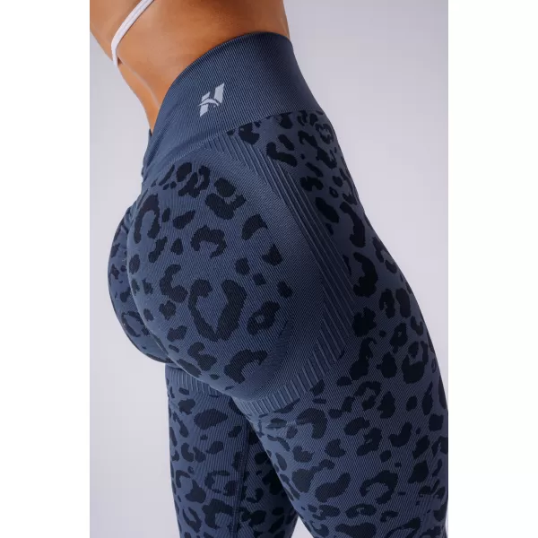  Dámske legíny NEBBIA PRIMAL 849 DARK BLUE LEOPARD 