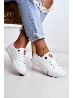 Dámske tenisky BIG STAR SHOES GG274005 WHITE/RED