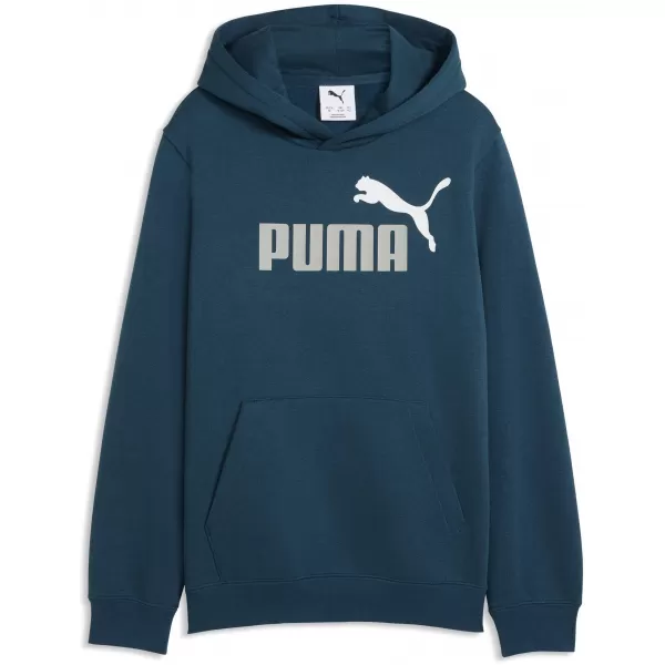  Detská mikina PUMA ESS 2 COLOR NO. 1 LOGO HOODIE FL B 68582236 MIDNIGHT PETROL 