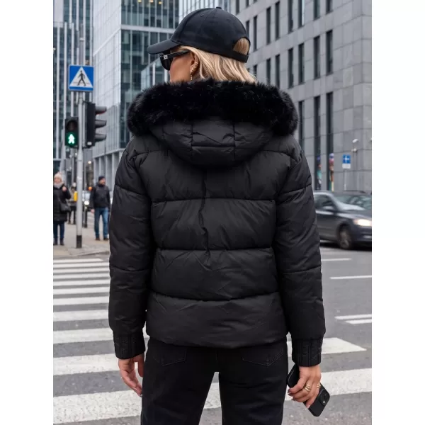  Dámska bunda DSTREET TY5828 ČIERNA 