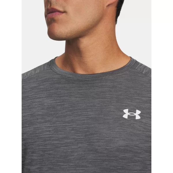  Pánske tričko UNDER ARMOUR TECH TEXTURED SS 1382796-026 ŠEDÁ 