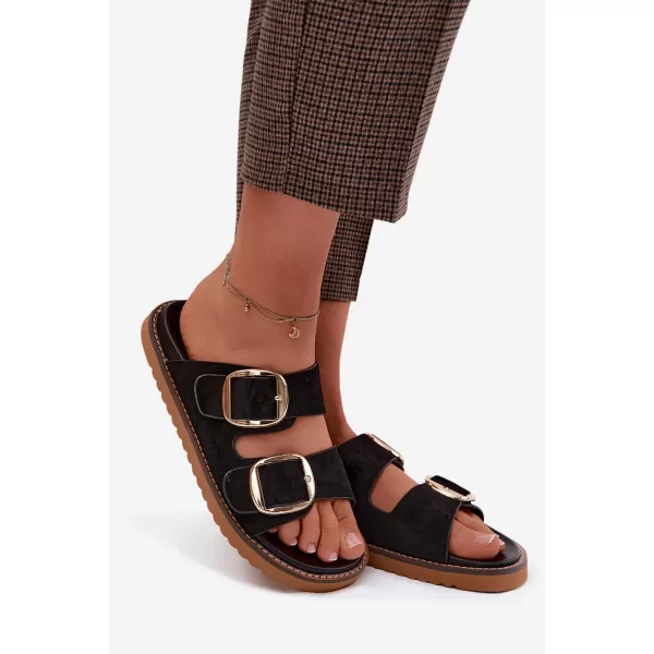  Dámske šľapky BOTO 1523 BLACK 