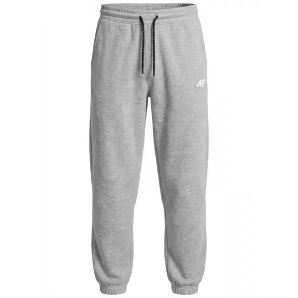 Pánske nohavice 4F WMM00TTROM1673 COLD LIGHT GREY MELANGE 