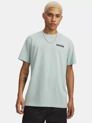 Pánske tričko UNDER ARMOUR HW ARMOUR LABEL SS 1382831-477 MODRÁ