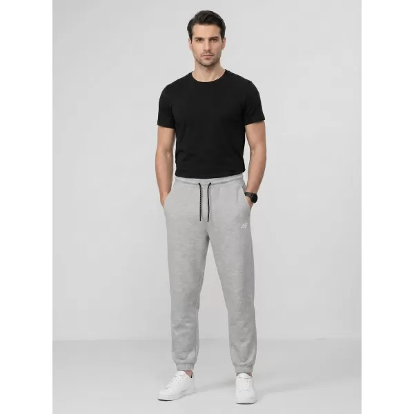  Pánske nohavice 4F WMM00TTROM1673 COLD LIGHT GREY MELANGE 