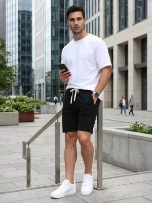 Pánske kraťasy DSTREET SX2625 ČIERNA