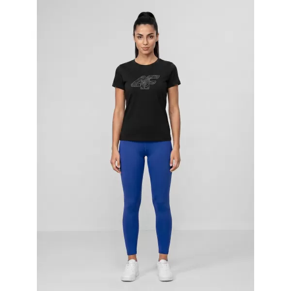  Dámske tričko 4F WMM00TTSHF3309 DEEP BLACK 