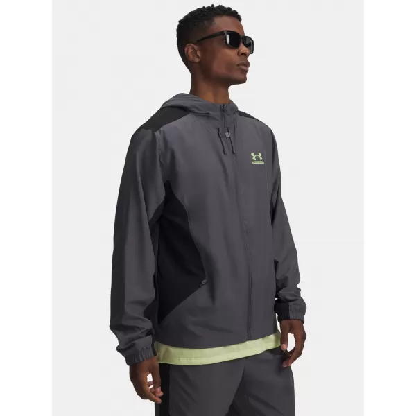  Pánska bunda UNDER ARMOUR TECH SPORT WOVEN JKT 6011267-025 ŠEDÁ 