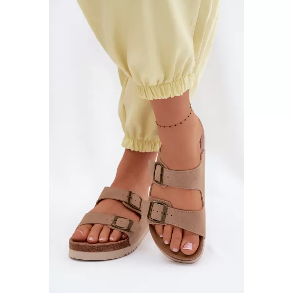  Dámske šľapky BOTO 2832 KHAKI 