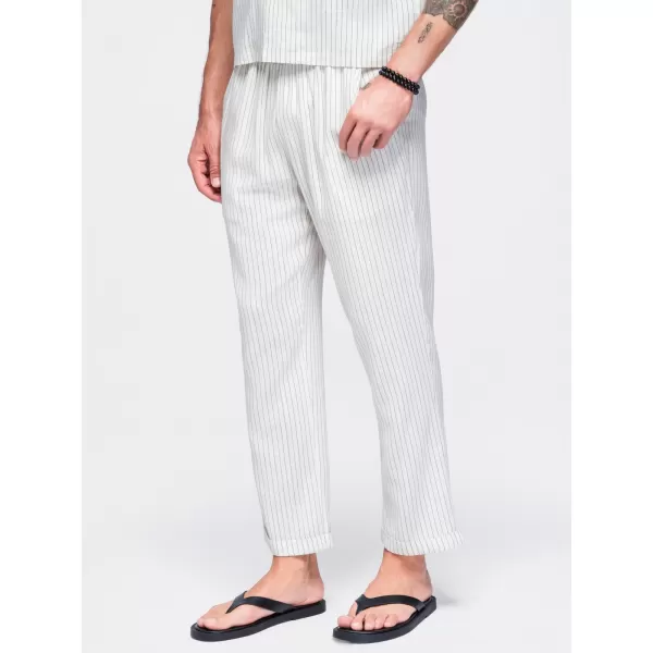  Pánske nohavice OMBRE OM-PACP-0311 OFF-WHITE 