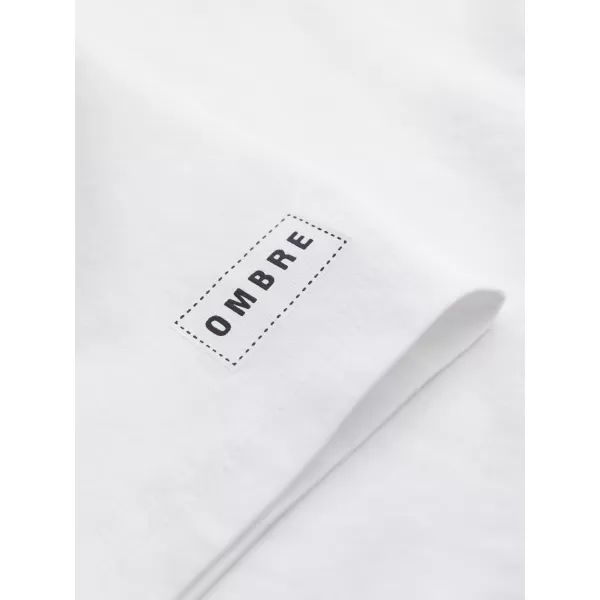  Pánske tričko OMBRE OM-TSPT-0269 WHITE 