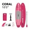 Paddleboard AQUA MARINA CORAL 10'2'' RASPBERRY