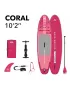 Paddleboard AQUA MARINA CORAL 10'2'' RASPBERRY