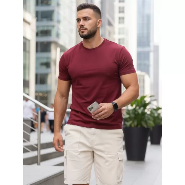  Pánske tričko DSTREET RX5677 BORDO 