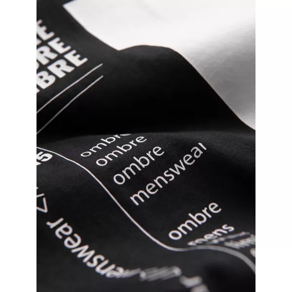  Pánske tričko OMBRE OM-TSPT-0299 BLACK 