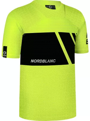 Pánske funkčné cyklo tričko NORDBLANC MUD NBSMF8083 ŽIARIVO ŽLTÁ