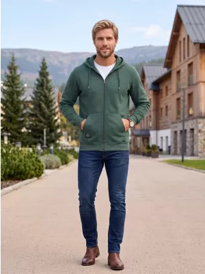 Pánska mikina ALTISPORT NP/ALMST45001 BOTTLE GREEN