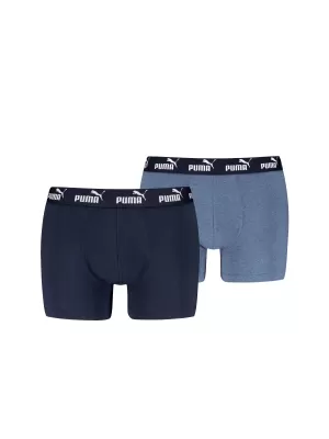 Pánske boxerky PUMA ELEMENTS MEN BASIC BOXERS 2P 93875310 DENIM