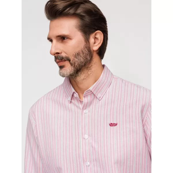  Pánska košeľa OMBRE K703 PINK 