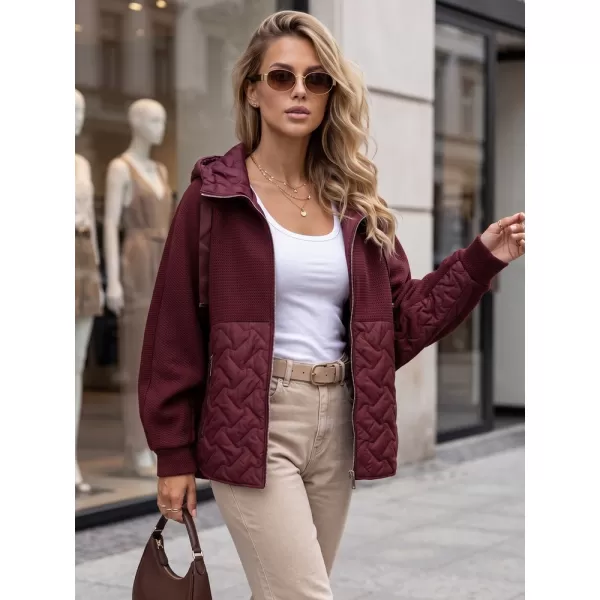  Dámska bunda DSTREET TY5916 BORDOVÁ 