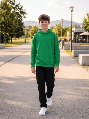 Detská mikina MALFINI CHILL 423 STREDNE ZELENÁ