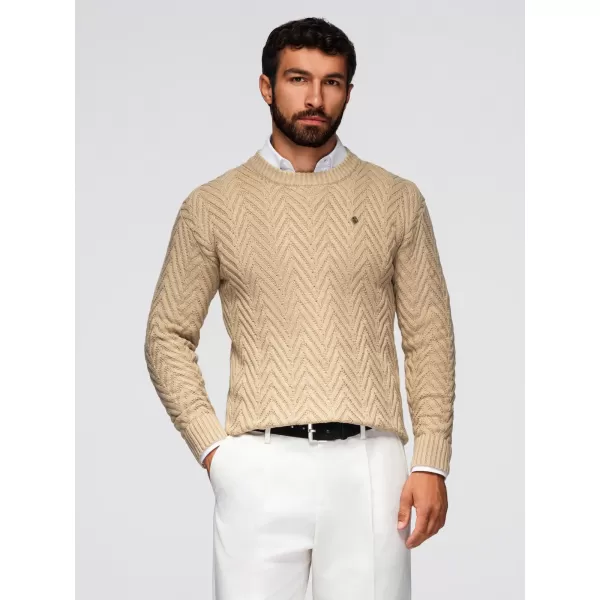  Pánsky sveter OMBRE OM-SWSW-0190 SAND 