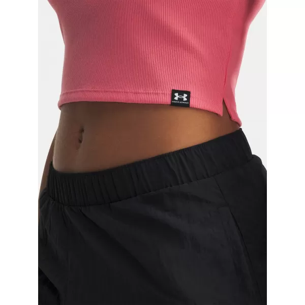  Dámske tričko UNDER ARMOUR RIVAL RIB BABY TEE 6000264-600 RUŽOVÁ 