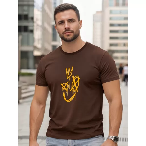  Pánske tričko DSTREET NX0138R-CH HNEDÁ 