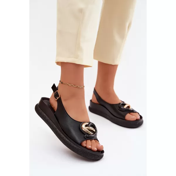  Dámske sandále S.BARSKI KV61-6047 BLACK 