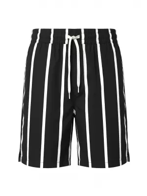 Pánske šortky URBAN CLASSICS TB8430-00826 BLACK/WHITE