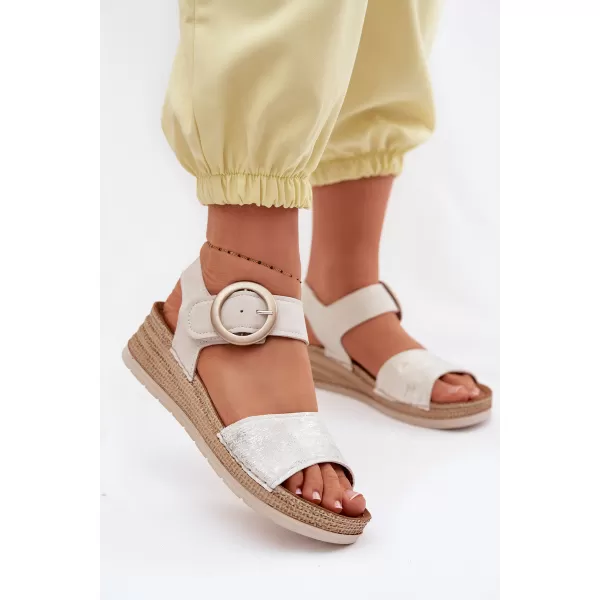  Dámske sandále INBLU RV000013 BEIGE 