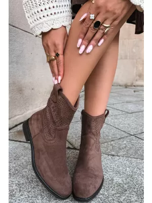 Dámske čižmy S.BARSKI HY62-8125 BROWN