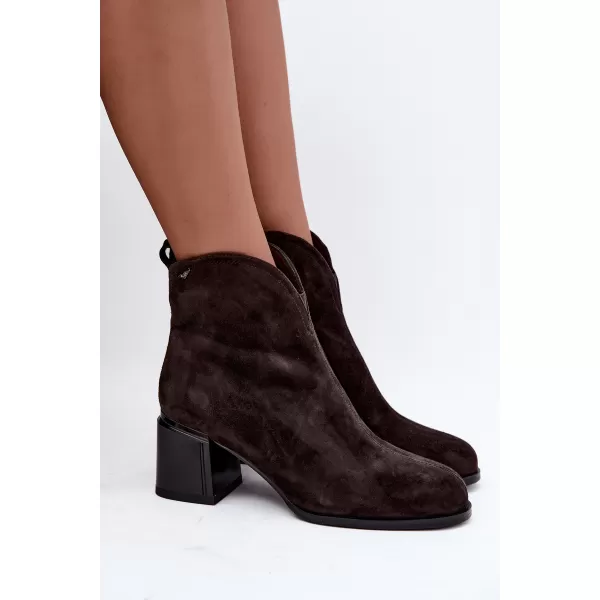  Dámske členkové topánky VINCEZA 91178 BROWN 