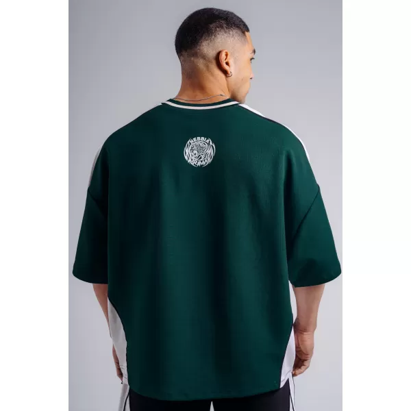  Oversized tričko NEBBIA PRIMAL 869 DARK GREEN 