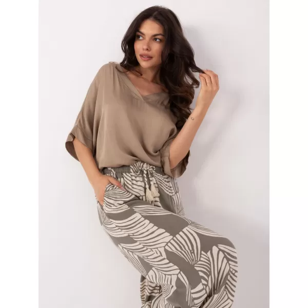  Dámske nohavice SUBLEVEL D73771M62237G KHAKI 