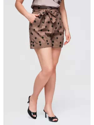 Dámske kraťasy OMBRE OW-ST-E0014 BROWN