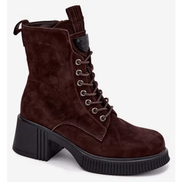  Dámske členkové topánky VINCEZA 67009 BROWN 