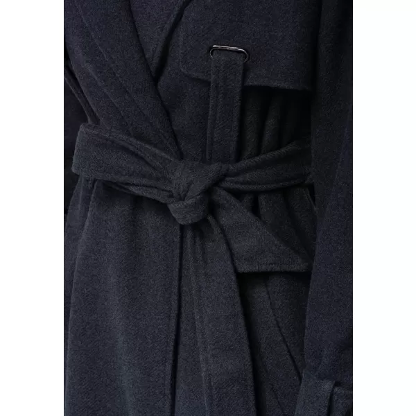  Dámsky kabát OMBRE OW-CT-E0005 DARK GREY 