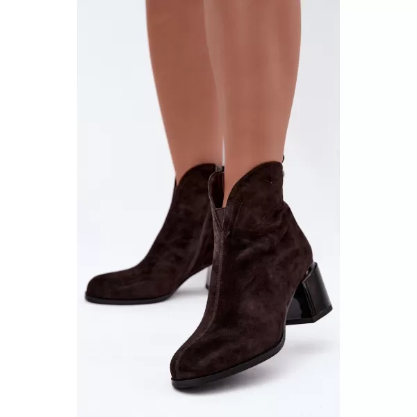  Dámske členkové topánky VINCEZA 91178 BROWN 
