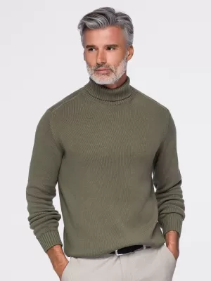 Pánsky rolák OMBRE OM-SWTN-0192 OLIVE