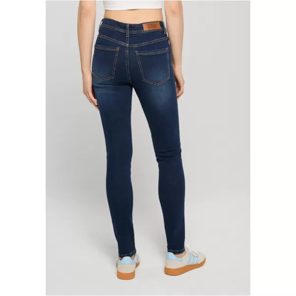  Dámske nohavice URBAN CLASSICS TB8370 DARK BLUE WASHED 