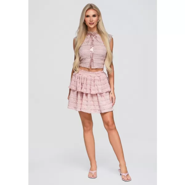  Dámska sukňa OMBRE OW-GL-E0014 PINK 