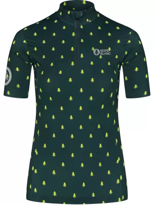 Dámsky cyklo dres NORDBLANC TREES NBSLF8085 ZELENÁ