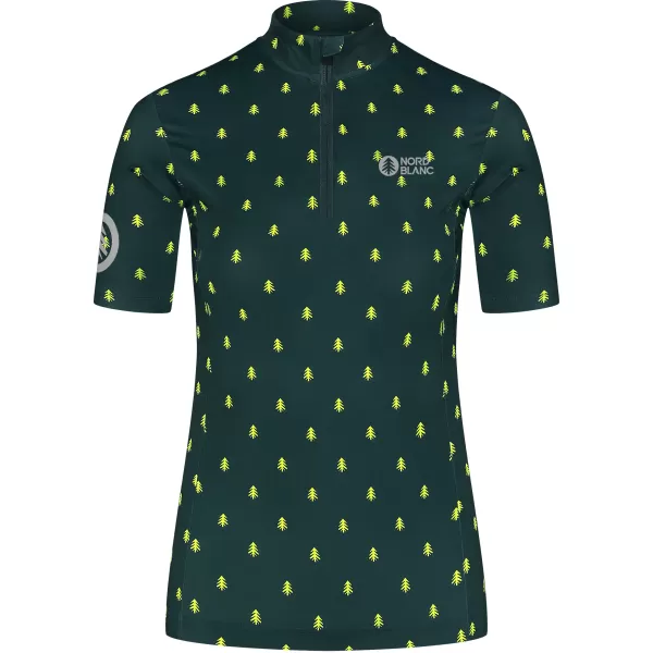  Dámsky cyklo dres NORDBLANC TREES NBSLF8085 ZELENÁ 