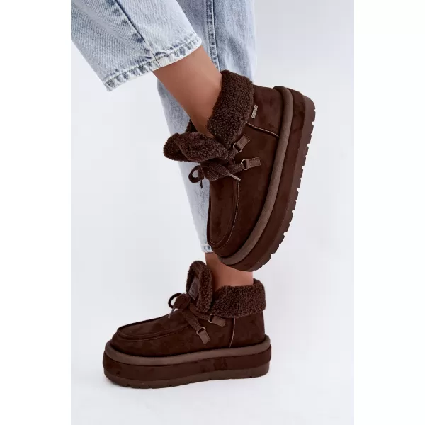  Dámske topánky BIG STAR SHOES UU274214 BROWN/BEIGE SHADOWS 