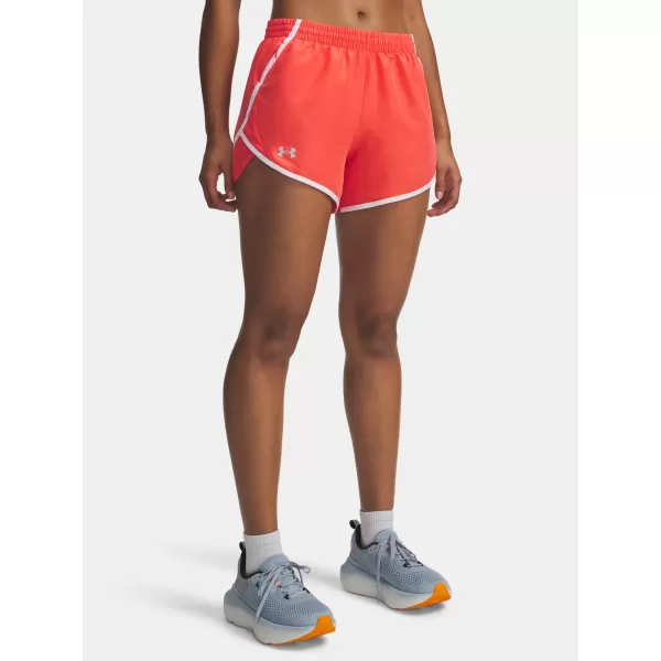  Dámske kraťasy UNDER ARMOUR UA FLY BY 3'' SHORTS 1382438-690 ČERVENÁ 