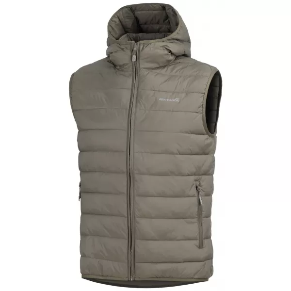  Pánska vesta PENTAGON AURORA 2.0 PUFFER HOODED VEST K04011-2.0 GREEN 
