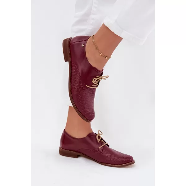  Dámske poltopánky ZAZOO 4238/CHIARETTO/M RED 