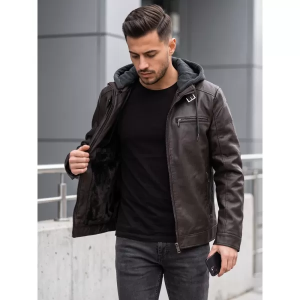  Pánska bunda DSTREET TX5148 HNEDÁ 